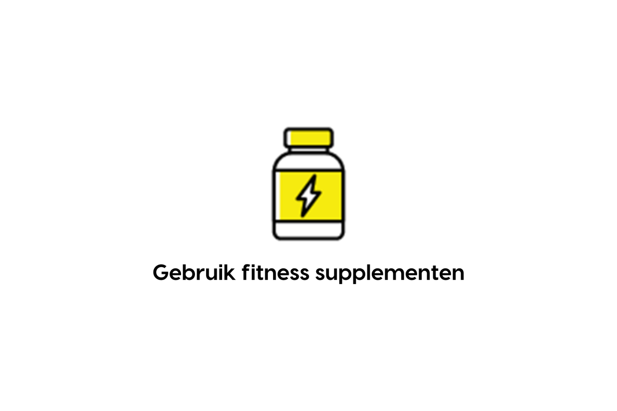 Gebruik fitness supplementen