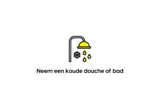 Neem een koude douche of bad