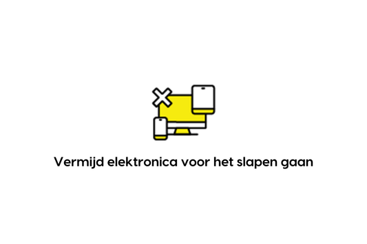 Vermijd elektronica voor het slapen gaan