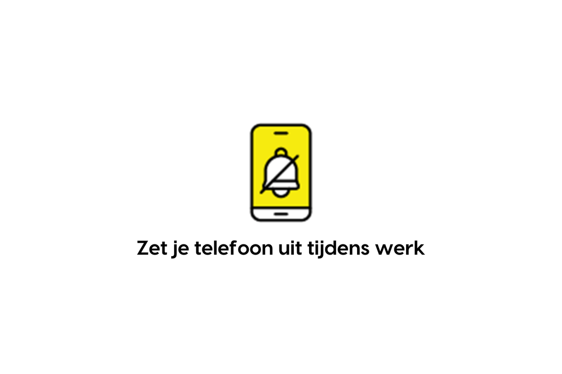 Zet je telefoon uit tijdens werk